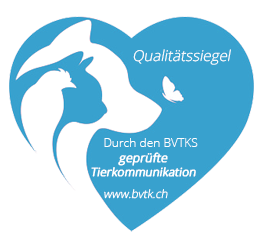 Mitgliedslabel des Bundesverbands Tierkommunikation Schweiz